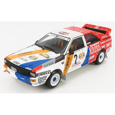 SUN STAR AUDI QUATTRO A1 N 2 WINNER RALLY INTERNATIONAL AVD/STH HUNSRUCK 1984 H.DEMUTH - W.LUX - RED WHITE 1/18