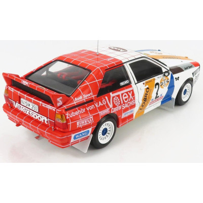 SUN STAR AUDI QUATTRO A1 N 2 WINNER RALLY INTERNATIONAL AVD/STH HUNSRUCK 1984 H.DEMUTH - W.LUX - RED WHITE 1/18