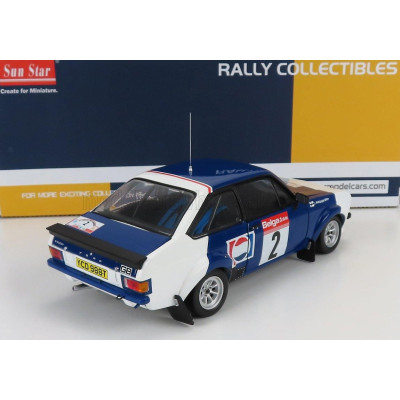 SUN STAR FORD ENGLAND ESCORT RS1800 (night version) PEPSI-COLA N 2 RALLY CIRCUIT DE ARDENNES 1983 P.AIRIKKALA - J.PIRONEN - BLUE
