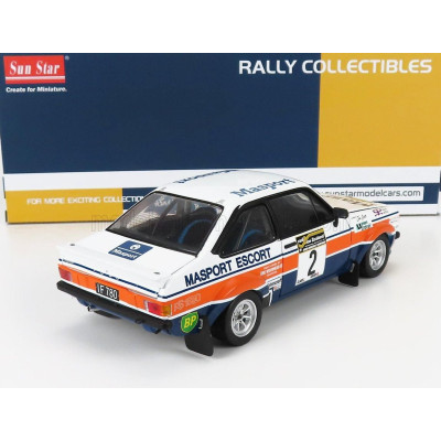 SUN STAR FORD ENGLAND ESCORT RS1800 (night version) N 2 2nd RALLY SOUTH PACIFIC NEW ZEALAND 1977 A.VATANEN - J.SCOTT - WHITE ORA