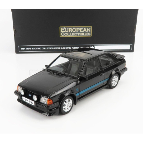 SUN STAR FORD ENGLAND ESCORT RS TURBO 1984 - BLACK 1/18