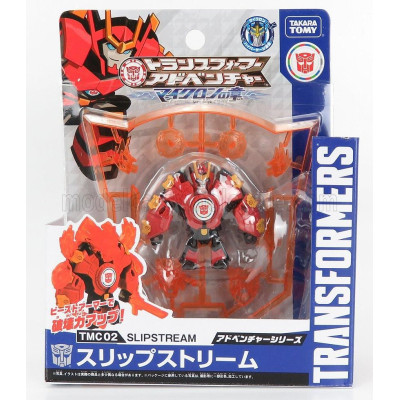 TAKARA TOMY TAKARA-TOMY TRANSFORMERS ADVENTURE TMC02 SLIPSTREAM CM. 5.0 - BROWN YELLOW BLACK 1/64