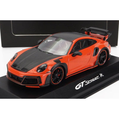 TECHART PORSCHE 911 992 GT R STREET COUPE 2021 - ORANGE BLACK 1/43