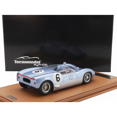 TECNOMODEL LOTUS 19 N 6 WINNER NASSAU 1962 INNES IRELAND - LIGHT BLUE MET SILVER 1/18