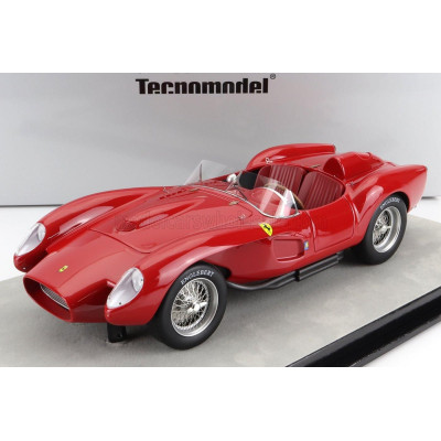 TECNOMODEL FERRARI 250TR 3.1L V12 TESTAROSSA PONTOON FENDER SPIDER PRESS VERSION 1957 - RED 1/18