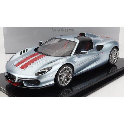 TECNOMODEL TOURING SUPERLEGGERA ARESE RH95 (CHASSIS AND ENGINE F-12) 2021 - SILVER RED 1/18