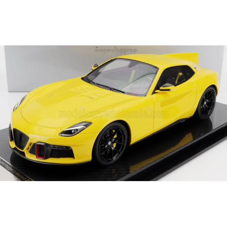 TECNOMODEL TOURING SUPERLEGGERA AERO-3 BASED FERRARI F 12 BERLINETTA CHASSIS 2022 - MODENA YELLOW 1/18