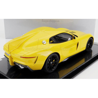 TECNOMODEL TOURING SUPERLEGGERA AERO-3 BASED FERRARI F 12 BERLINETTA CHASSIS 2022 - MODENA YELLOW 1/18