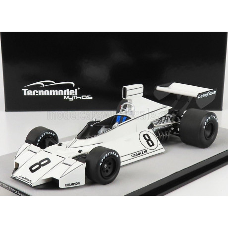 TECNOMODEL BRABHAM F1  BT44 N 8 SWEDEN GP 1974 R.VON OPEL - WHITE 1/18