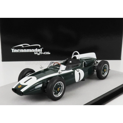 TECNOMODEL COOPER F1  T53 N 1 BRITISH SILVERSTONE GP WORLD CHAMPION 1960 JACK BRABHAM - GREEN 1/18
