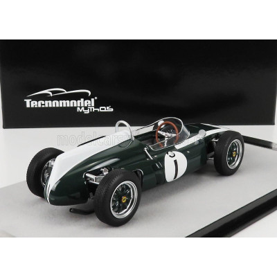 TECNOMODEL COOPER F1  T53 N 1 BRITISH SILVERSTONE GP WORLD CHAMPION 1960 JACK BRABHAM - GREEN 1/18
