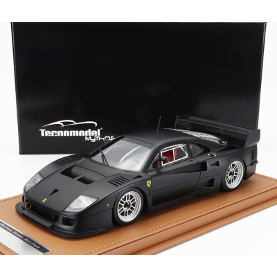 TECNOMODEL FERRARI F40 LM PRESS VERSION 1996 - BBS SILVER WHEELS - MATT BLACK 1/18