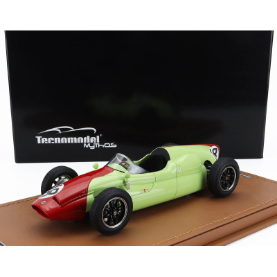 TECNOMODEL COOPER F1  T51 N 18 MONACO GP 1960 TONY BROOKS - LIGHT GREEN RED 1/18