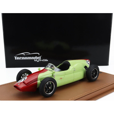 TECNOMODEL COOPER F1  T51 N 16 MONACO GP 1960 CHRIS BISTROW - LIGHT GREEN RED 1/18