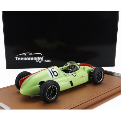 TECNOMODEL COOPER F1  T51 N 16 MONACO GP 1960 CHRIS BISTROW - LIGHT GREEN RED 1/18