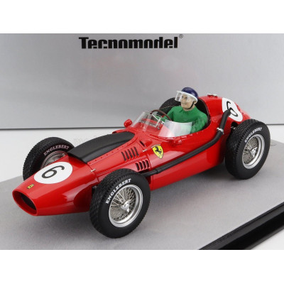 TECNOMODEL FERRARI F1 DINO 246 N 6 MAROCCO GP MIKE HAWTHORN (with pilot figure) 1958 WORLD CHAMPION - RED 1/18