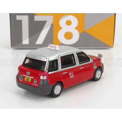 TINY TOYS TOYOTA HYBRID COMFORT TAXI 2020 - RED SILVER 1/64