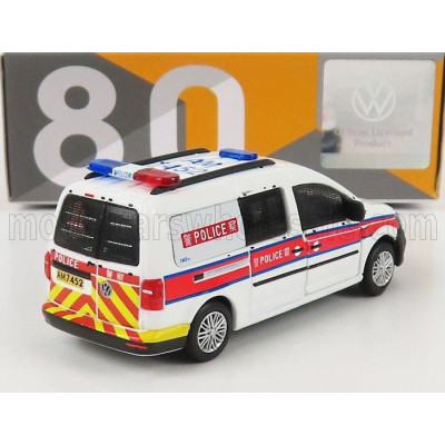 TINY TOYS VOLKSWAGEN CADDY VAN POLICE 2020 - WHITE RED 1/64