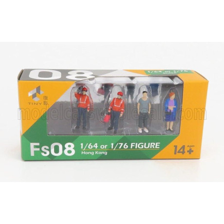 TINY TOYS FIGURES SET 4X FIGURES - VARIOUS 1/64