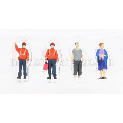 TINY TOYS FIGURES SET 4X FIGURES - VARIOUS 1/64