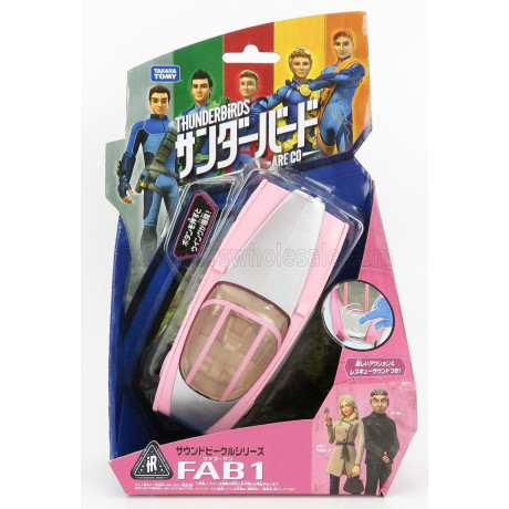 TOMICA G.ANDERSON ROLLS ROYCE THUNDERBIRS - LADY PENELOPE'S FAB 1 CM. 14.0 - SOUND EFFECTS - PINK SILVER 1/36