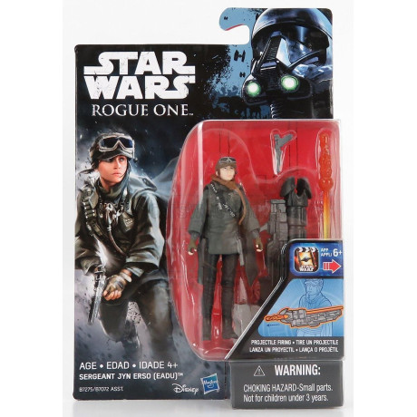 TOMICA STAR WARS ROGUE ONE SERGEANT JYN ERSO EADU FIGURE CM. 9.0 - GREY BLACK 1/18