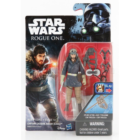 TOMICA STAR WARS ROGUE ONE CAPTAIN CASSIAN ANDOR EADU FIGURE CM. 9.5 - BLUE BEIGE 1/18