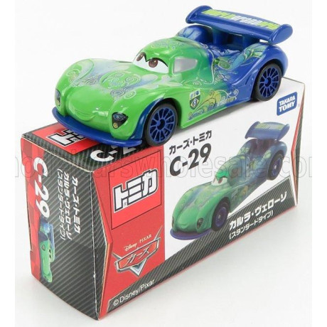 TOMICA WALT DISNEY PIXAR CARS - CARLA VELESCO - GREEN BLUE 1/64