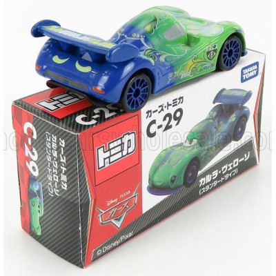 TOMICA WALT DISNEY PIXAR CARS - CARLA VELESCO - GREEN BLUE 1/64