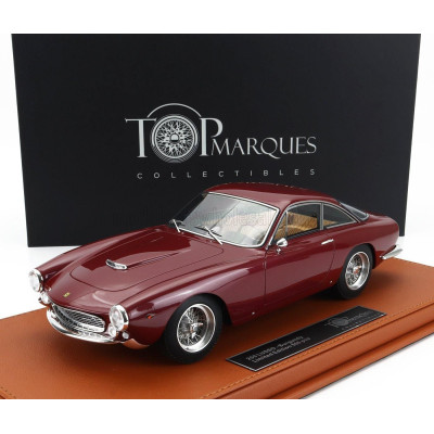 TOPMARQUES FERRARI 250 LUSSO COUPE 1963 - RED MET 1/18
