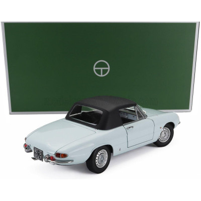 TOURING MODELCARS ALFA ROMEO DUETTO SPIDER 1600 CODA TONDA 1966 - LIGHT BLUE 1/18