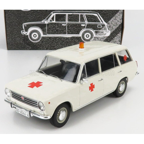 TRIPLE9 SEAT FIAT 124 FAMILIARE AMBULANCIA 1968 - WHITE 1/18