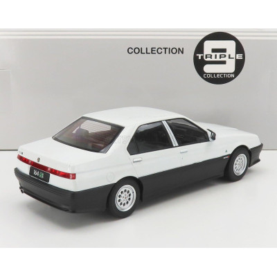 TRIPLE9 ALFA ROMEO 164 Q4 1994 - BLACK INTERIOR - WHITE 1/18