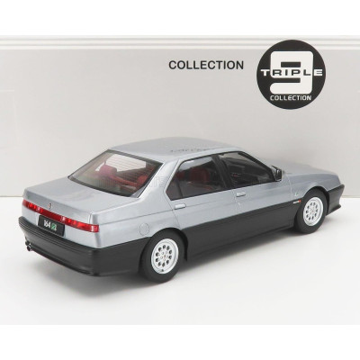TRIPLE9 ALFA ROMEO 164 Q4 1994 - DARK RED INTERIOR - SILVER GREY 1/18