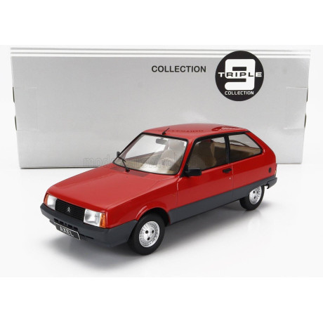 TRIPLE9 CITROEN AXEL 12 TRS 1990 - RED GREY 1/18