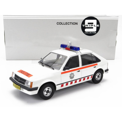 TRIPLE9 OPEL KADETT D DUTCH POLICE 1984 - WHITE ORANGE 1/18