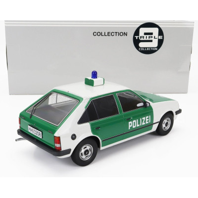TRIPLE9 OPEL KADETT D POLIZEI POLICE 1984 - WHITE GREEN 1/18