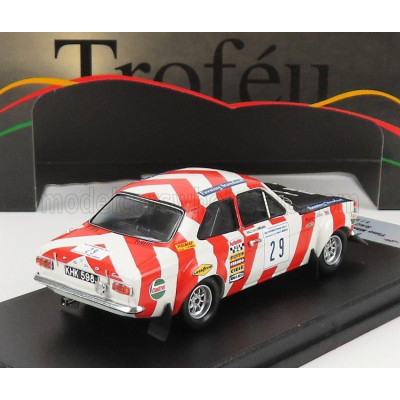 TROFEU FORD ENGLAND ESCORT MKI N 29 RALLY RAC LOMBARD (night version) 1970 T.MAKINEN - WHITE RED BLACK 1/43