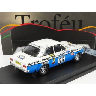 TROFEU FORD ENGLAND ESCORT MKI N 55 RALLY RAC 1974 J.TAYLOR - J.CHITTY - WHITE BLUE 1/43