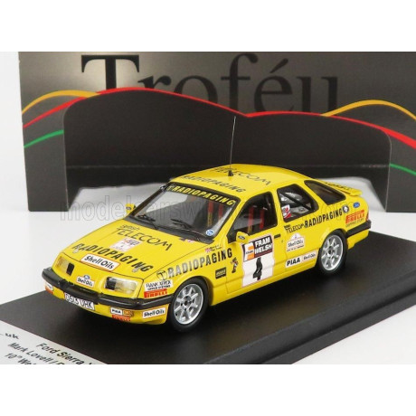 TROFEU FORD ENGLAND SIERRA XR4 N 4 RALLY WELSH 1987 M.LOVELL - R.FREEMAN - YELLOW 1/43