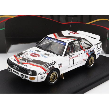 TROFEU AUDI QUATTRO SPORT N 1 RALLY MANX 1984 H.MIKKOLA - A.HERTZ - WHITE 1/43