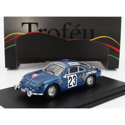 TROFEU RENAULT A110 ALPINE N 23 RALLY 1000 LAKES 1969 JORMA LUSENIUS - SEPPO HALME - BLUE 1/43