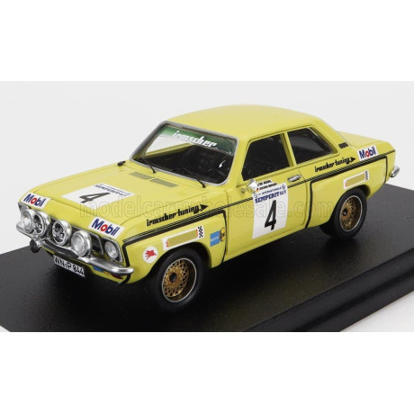TROFEU OPEL ASCONA (night version) N 4 2nd RALLY SEMPERIT 1973 W.ROHRL - J.BERGER - YELLOW 1/43