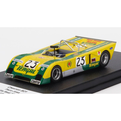 TROFEU CHEVRON B21 FVC COSWORTH N 23 RALLY VILA REAL 1972 PACO JOSA - YELLOW GREEN 1/43