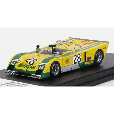 TROFEU CHEVRON B21 FVC COSWORTH N 28 RALLY VILA REAL 1972 JOSE JUNCADELLA - YELLOW GREEN 1/43