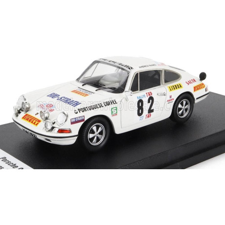 TROFEU PORSCHE 911S (night version) N 82 TAP RALLY 1972 A.NUNES - A.MORAIS - WHITE 1/43
