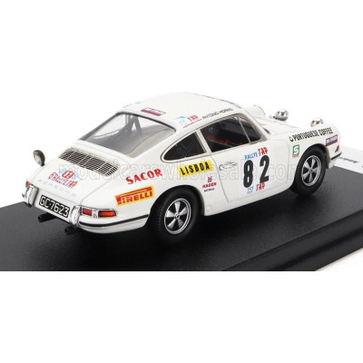 TROFEU PORSCHE 911S (night version) N 82 TAP RALLY 1972 A.NUNES - A.MORAIS - WHITE 1/43
