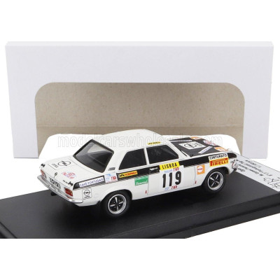 TROFEU OPEL ASCONA (night version) N 119 WINNER RALLY TAP 1971 MANUEL GOMES PEREIRA - JOSE MARCAL - WHITE BLACK 1/43