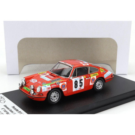 TROFEU PORSCHE 911S COUPE (night version) N 85 RALLY TAP 1972 GIOVANNI SALVI - LUIGI VALLE - ORANGE 1/43