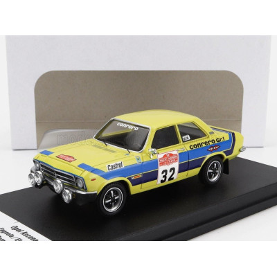 TROFEU OPEL ASCONA (night version) N 32 3rd RALLY SANREMO 1974 ALFREDO FAGNOLA - EVIO NOVARESE - YELLOW BLUE 1/43